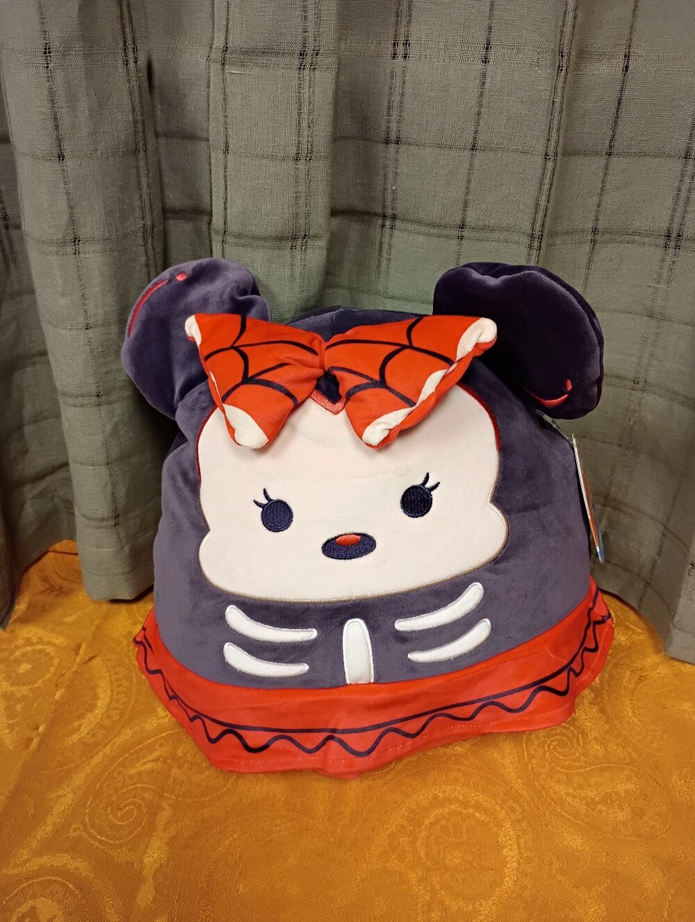 NWT 2025 Original Squismallows Disney Skeleton Minnie Mouse Plush Size 12"